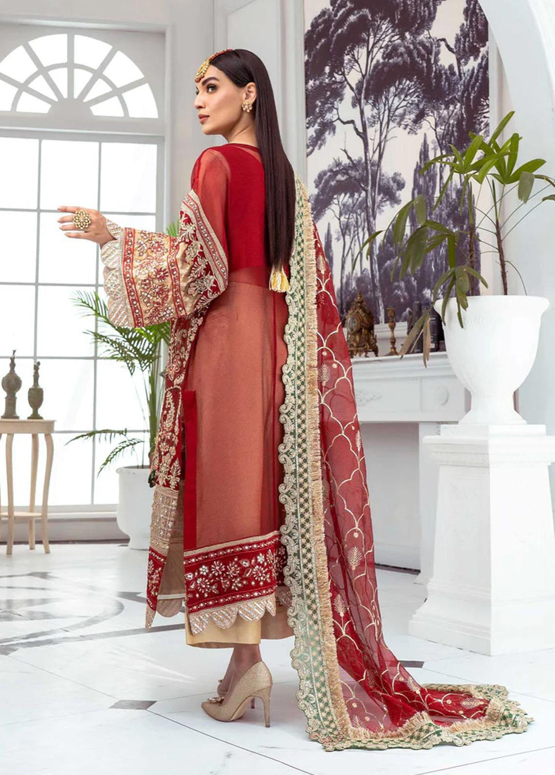 Maryum N Maria Luxury Pret Embroidered Net 3 Piece Suit SAARYA