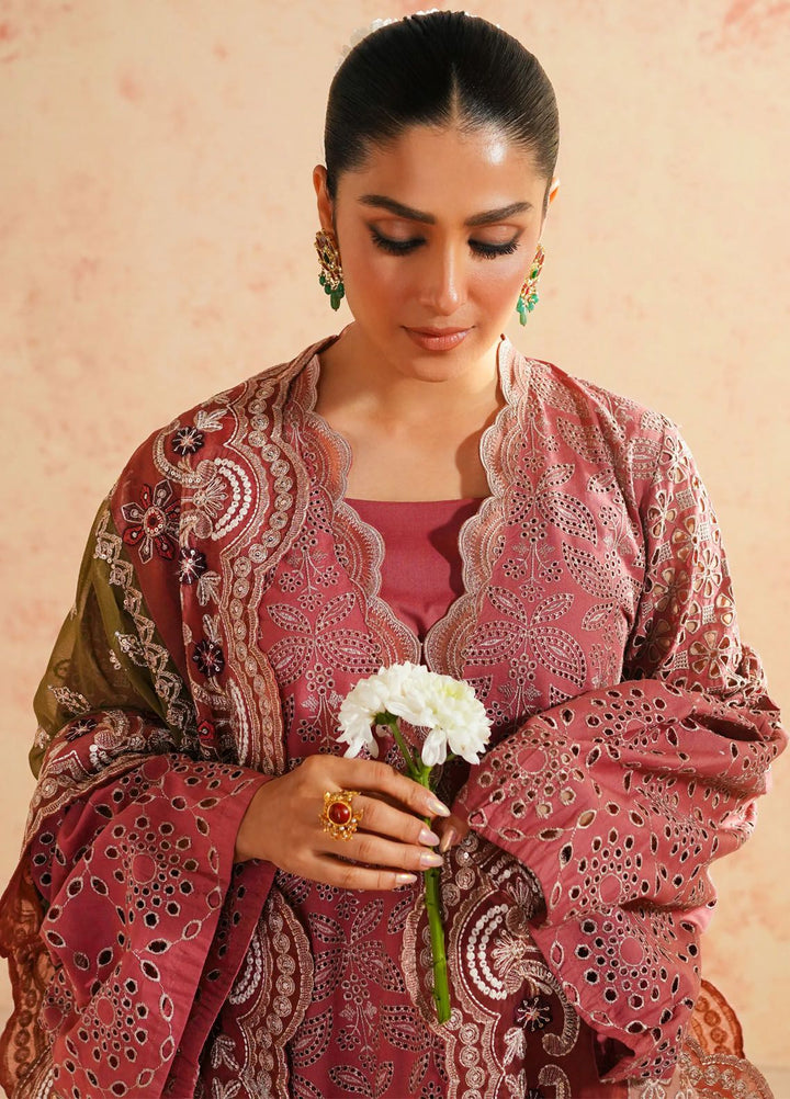 Maryum N Maria Embroidered Lawn Suit Unstitched 3 Piece MNM24E MS24584 Roshan - Eid Luxury Collection
