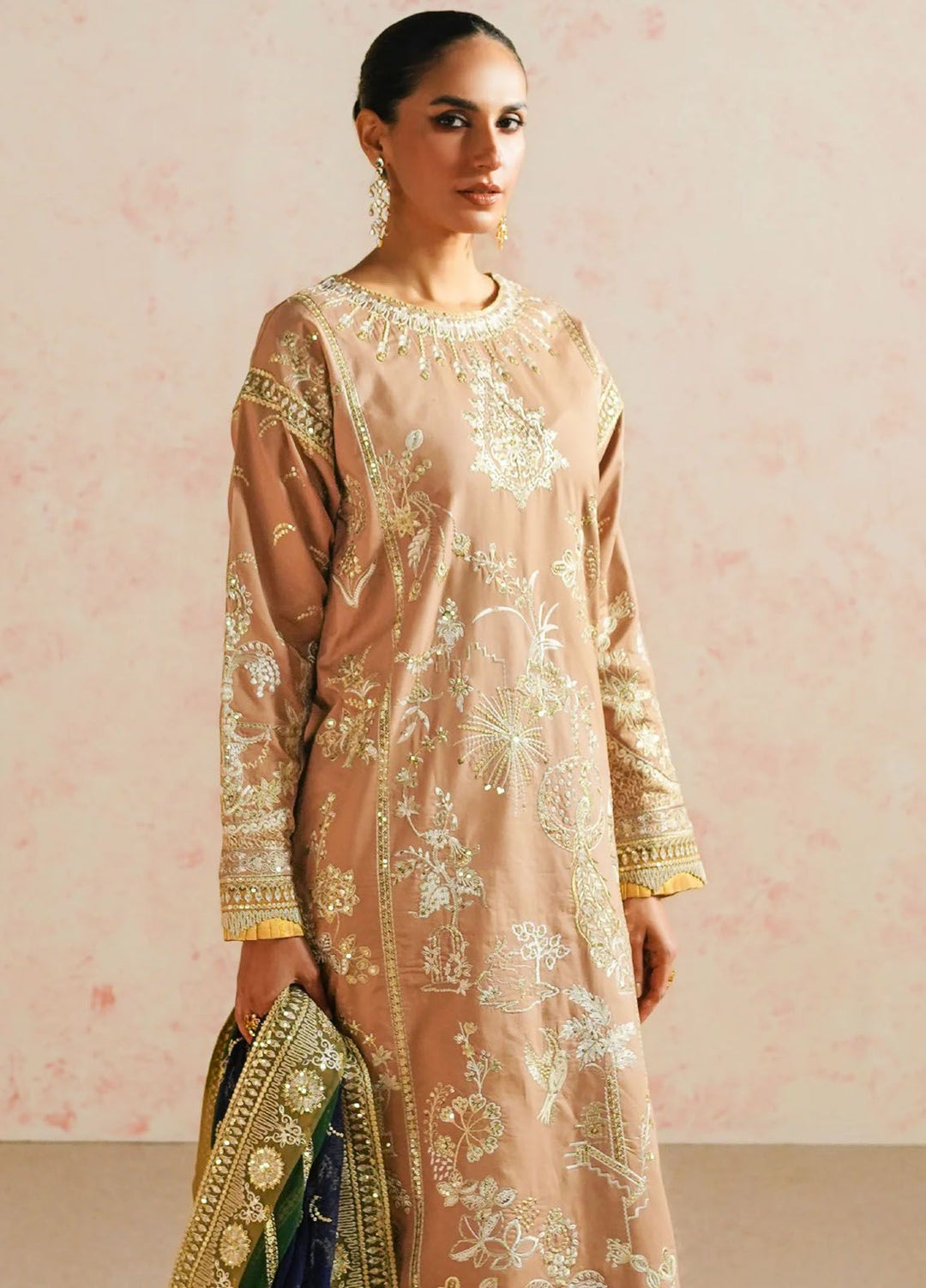 Maryum N Maria Embroidered Lawn Suit Unstitched 3 Piece MNM24E MS24589 Fareena - Eid Luxury Collection