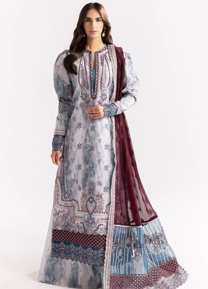 Maryum N Maria Embroidered Lawn Suit Unstitched 3 Piece MNM24E MS24590 Jahanara - Eid Luxury Collection