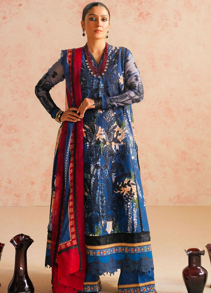 Maryum N Maria Embroidered Lawn Suit Unstitched 3 Piece MNM24E MS24591 Tazmeen - Eid Luxury Collection