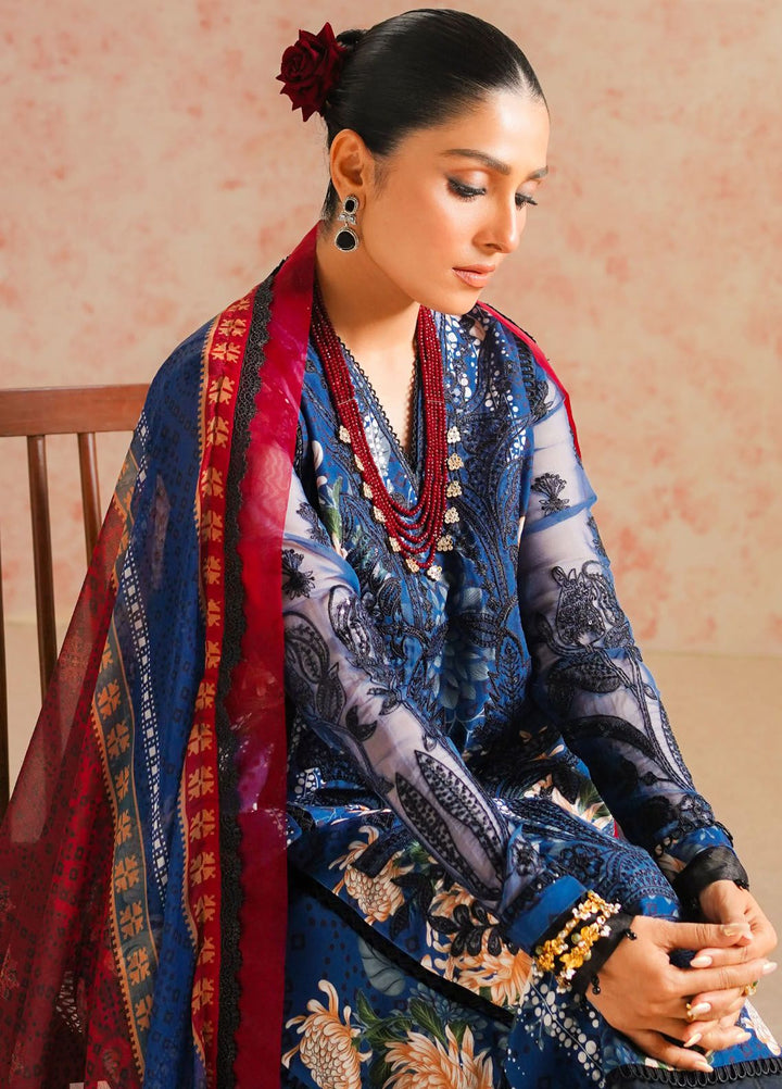 Maryum N Maria Embroidered Lawn Suit Unstitched 3 Piece MNM24E MS24591 Tazmeen - Eid Luxury Collection