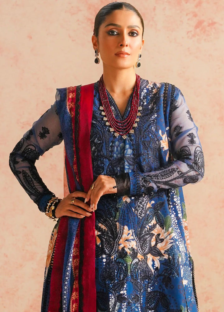 Maryum N Maria Embroidered Lawn Suit Unstitched 3 Piece MNM24E MS24591 Tazmeen - Eid Luxury Collection