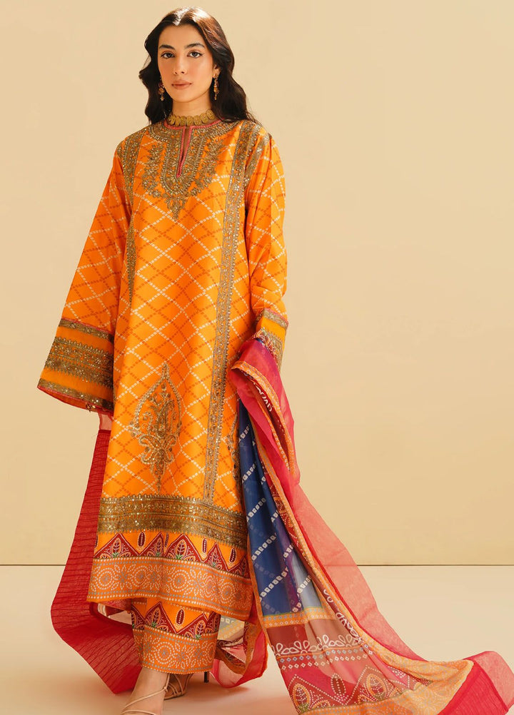 Maryum N Maria Embroidered Lawn Suit Unstitched 3 Piece MNM24E MS24595 Bahar - Eid Luxury Collection