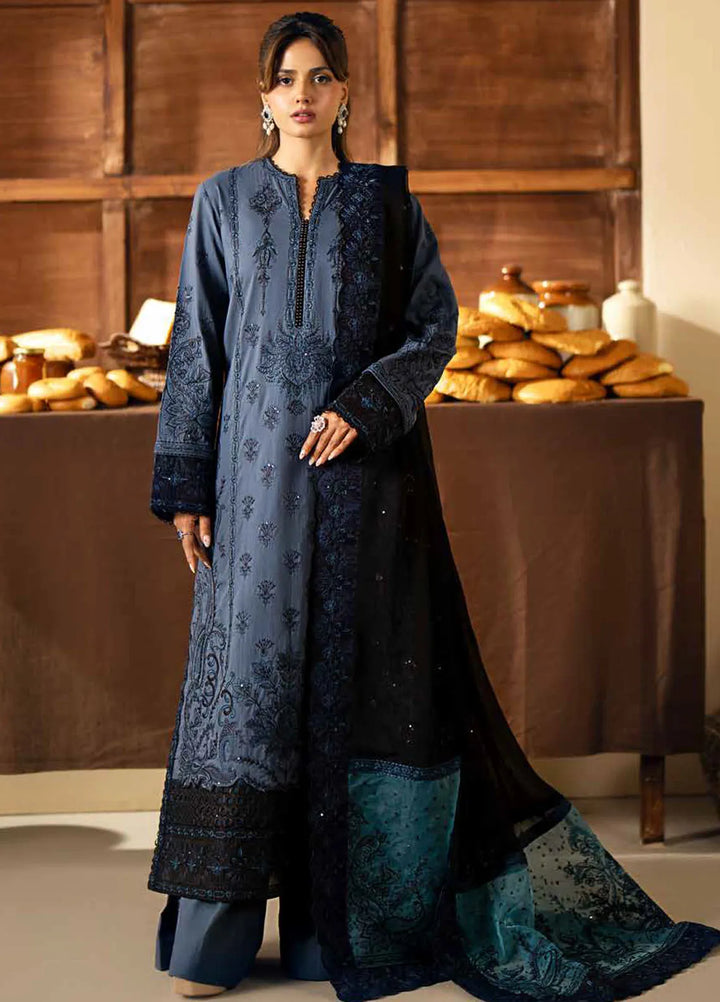 Maryum N Maria Embroidered Lawn Suit Unstitched 3 Piece MNM24EA Agafya - Luxury Collection