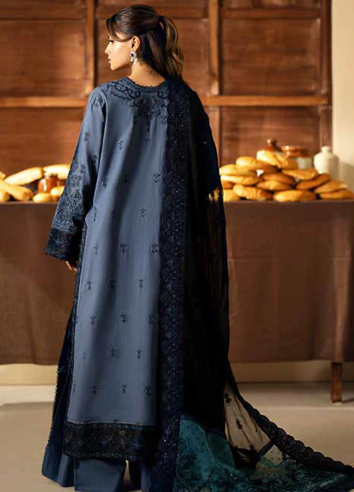Maryum N Maria Embroidered Lawn Suit Unstitched 3 Piece MNM24EA Agafya - Luxury Collection