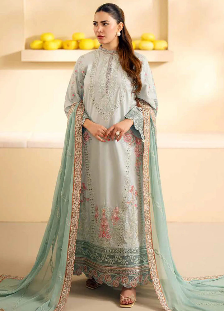Maryum N Maria Embroidered Lawn Suit Unstitched 3 Piece MNM24EA Alisa - Luxury Collection