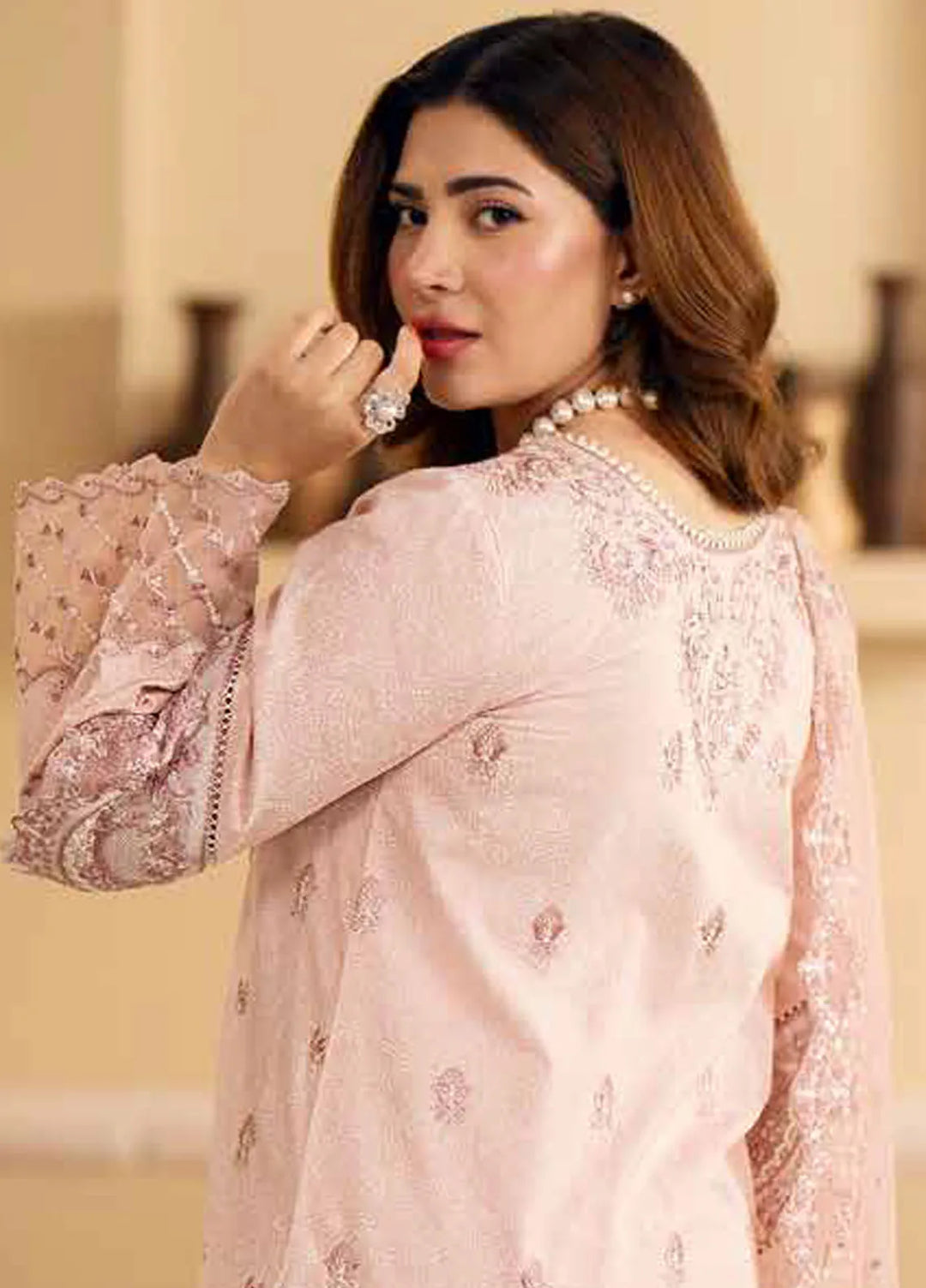 Maryum N Maria Embroidered Lawn Suit Unstitched 3 Piece MNM24EA Alyona - Luxury Collection