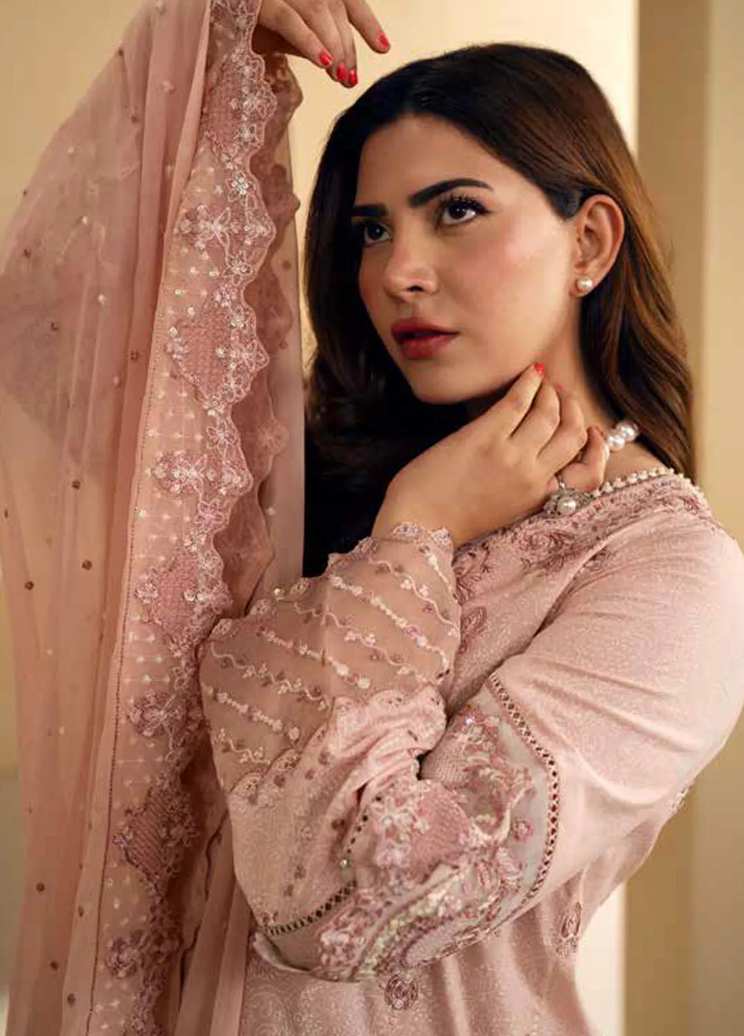 Maryum N Maria Embroidered Lawn Suit Unstitched 3 Piece MNM24EA Alyona - Luxury Collection