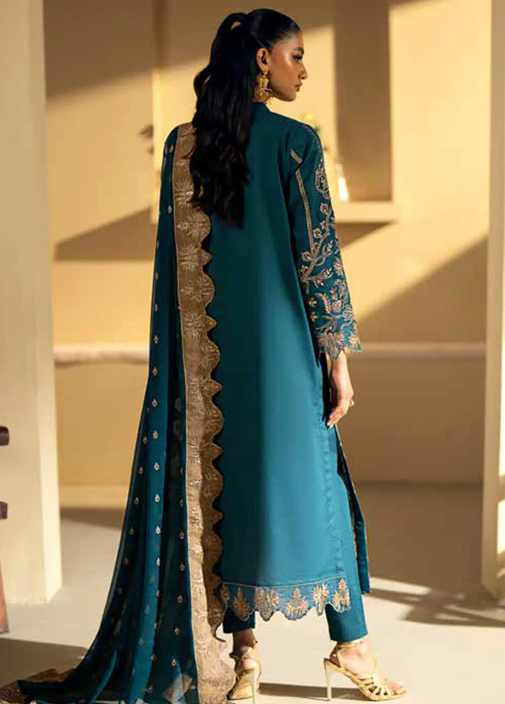 Maryum N Maria Embroidered Lawn Suit Unstitched 3 Piece MNM24EA Ania - Luxury Collection