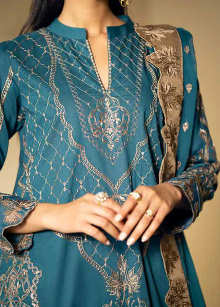 Maryum N Maria Embroidered Lawn Suit Unstitched 3 Piece MNM24EA Ania - Luxury Collection