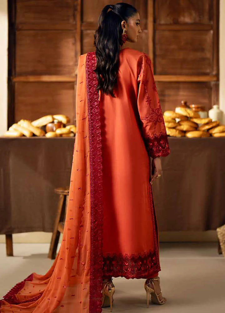 Maryum N Maria Embroidered Lawn Suit Unstitched 3 Piece MNM24EA Faina - Luxury Collection