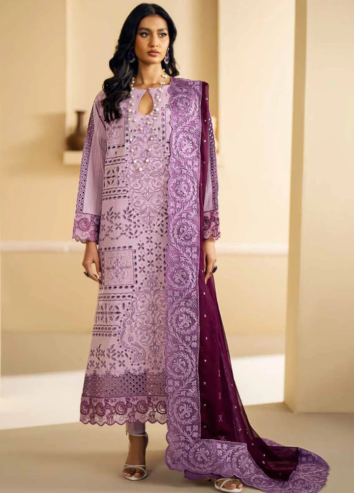 Maryum N Maria Embroidered Lawn Suit Unstitched 3 Piece MNM24EA Kira - Luxury Collection