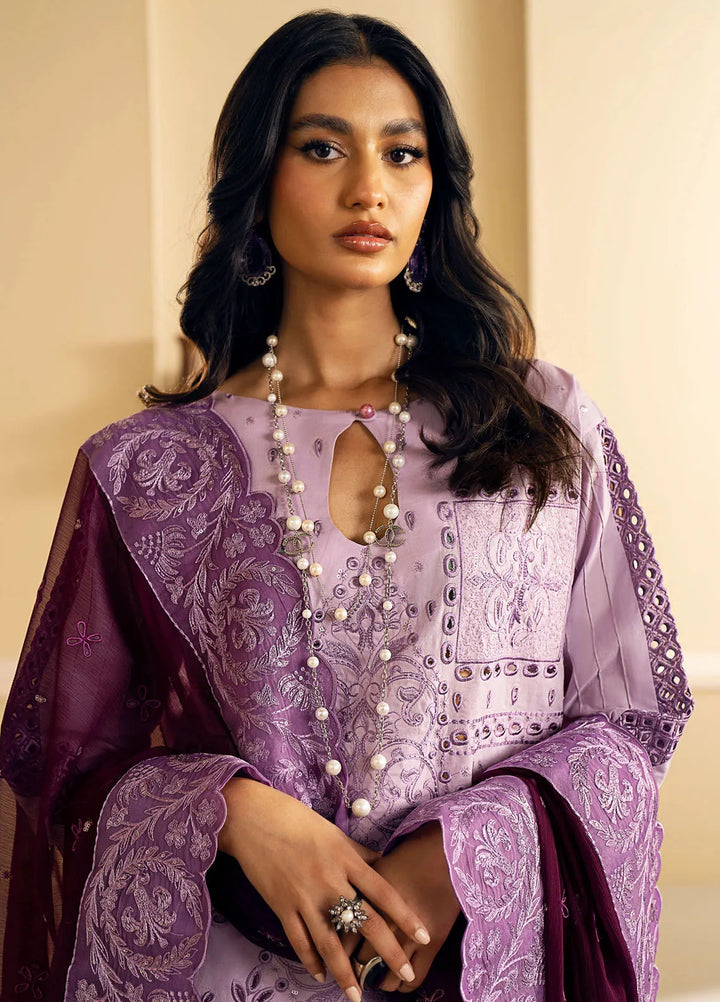 Maryum N Maria Embroidered Lawn Suit Unstitched 3 Piece MNM24EA Kira - Luxury Collection