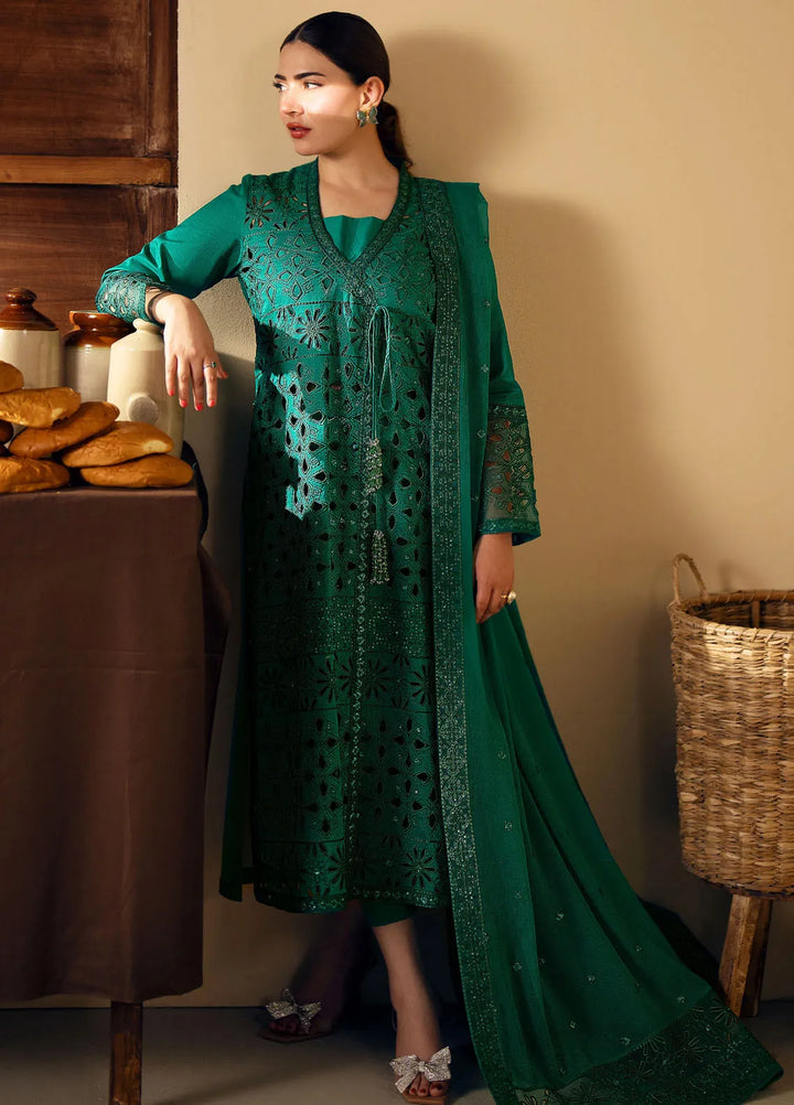 Maryum N Maria Embroidered Lawn Suit Unstitched 3 Piece MNM24EA Motya - Luxury Collection