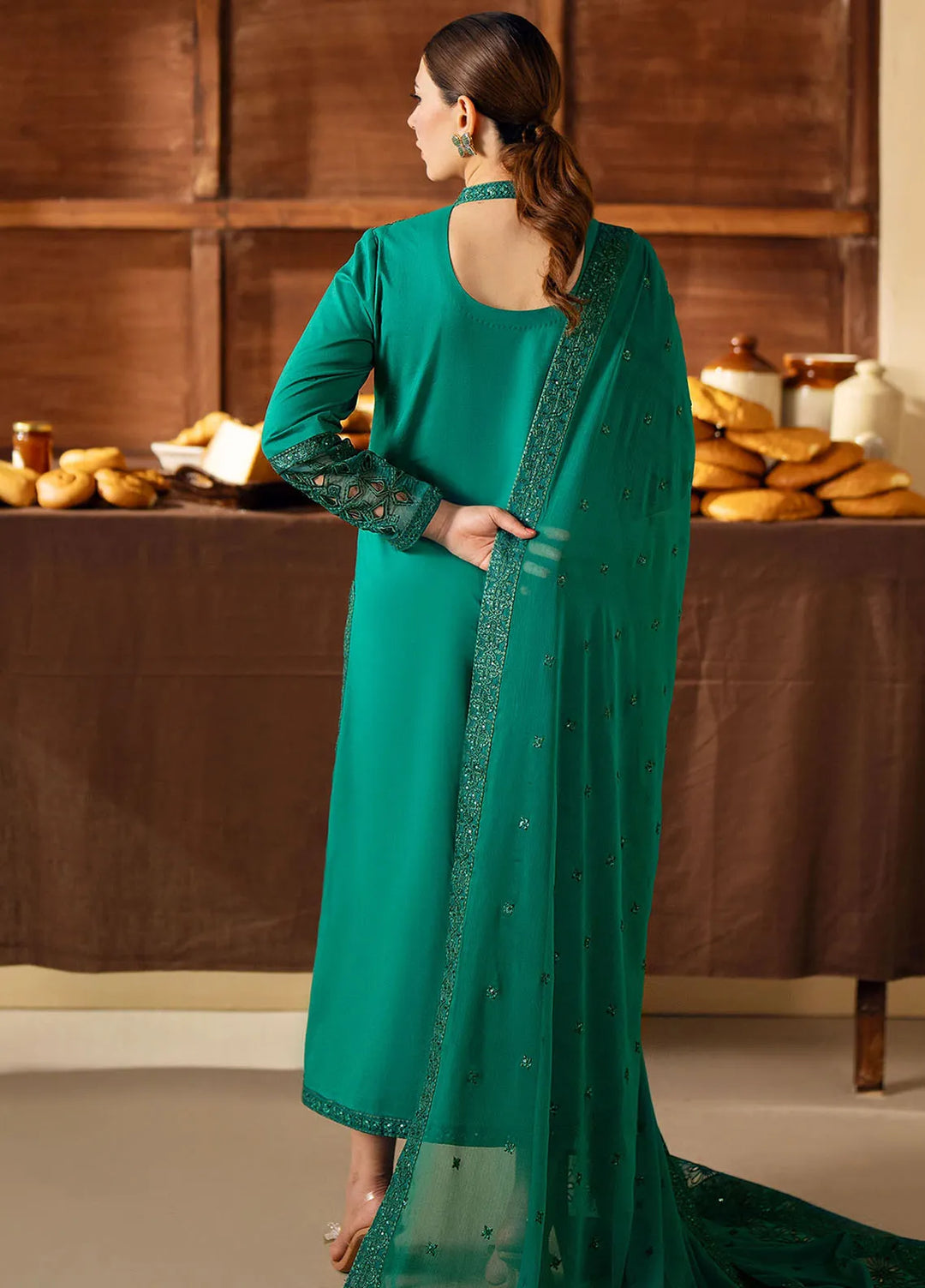Maryum N Maria Embroidered Lawn Suit Unstitched 3 Piece MNM24EA Motya - Luxury Collection