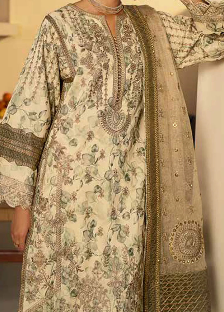 Maryum N Maria Embroidered Lawn Suit Unstitched 3 Piece MNM24EA Nadya - Luxury Collection