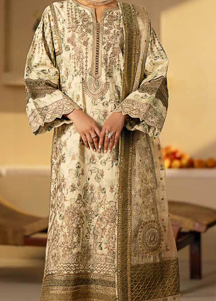 Maryum N Maria Embroidered Lawn Suit Unstitched 3 Piece MNM24EA Nadya - Luxury Collection