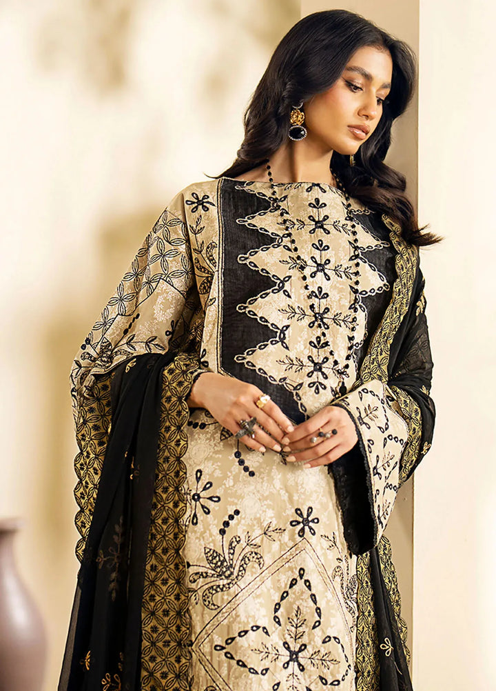 Maryum N Maria Embroidered Lawn Suit Unstitched 3 Piece MNM24EA Natasha - Luxury Collection