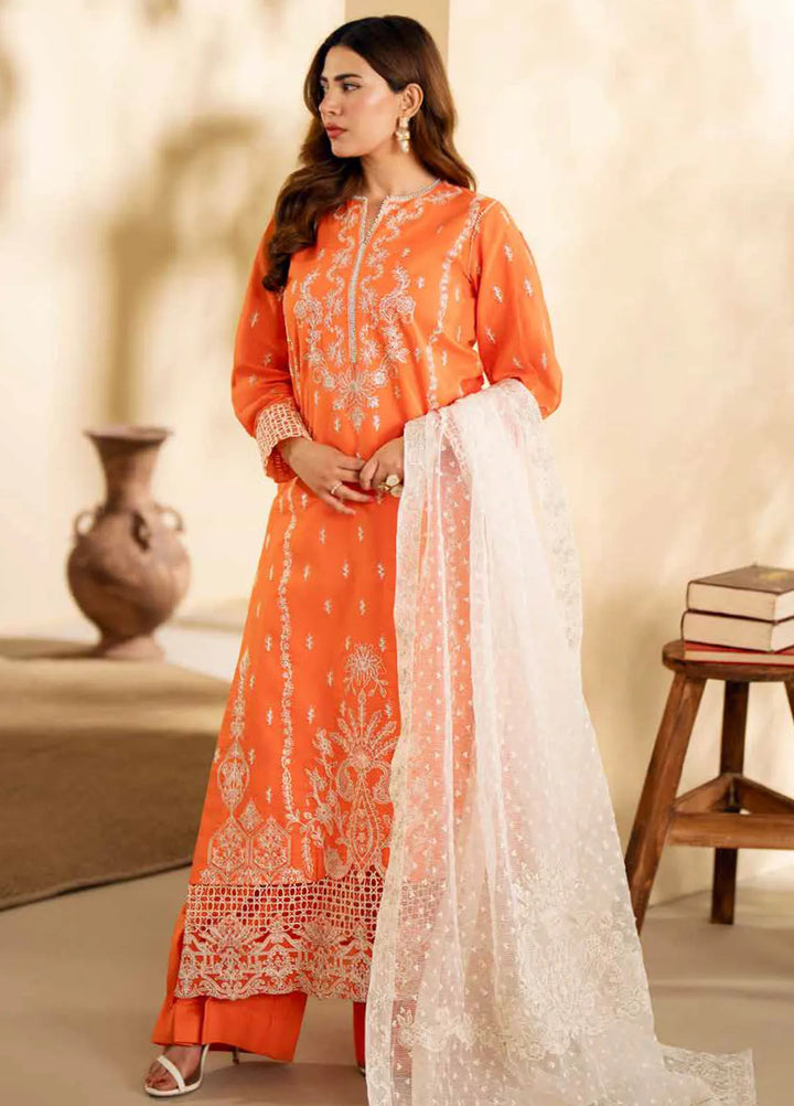 Maryum N Maria Embroidered Lawn Suit Unstitched 3 Piece MNM24EA Polina - Luxury Collection