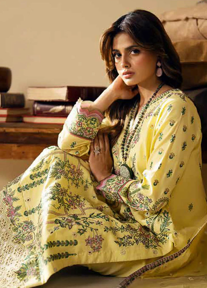 Maryum N Maria Embroidered Lawn Suit Unstitched 3 Piece MNM24EA Vera - Luxury Collection
