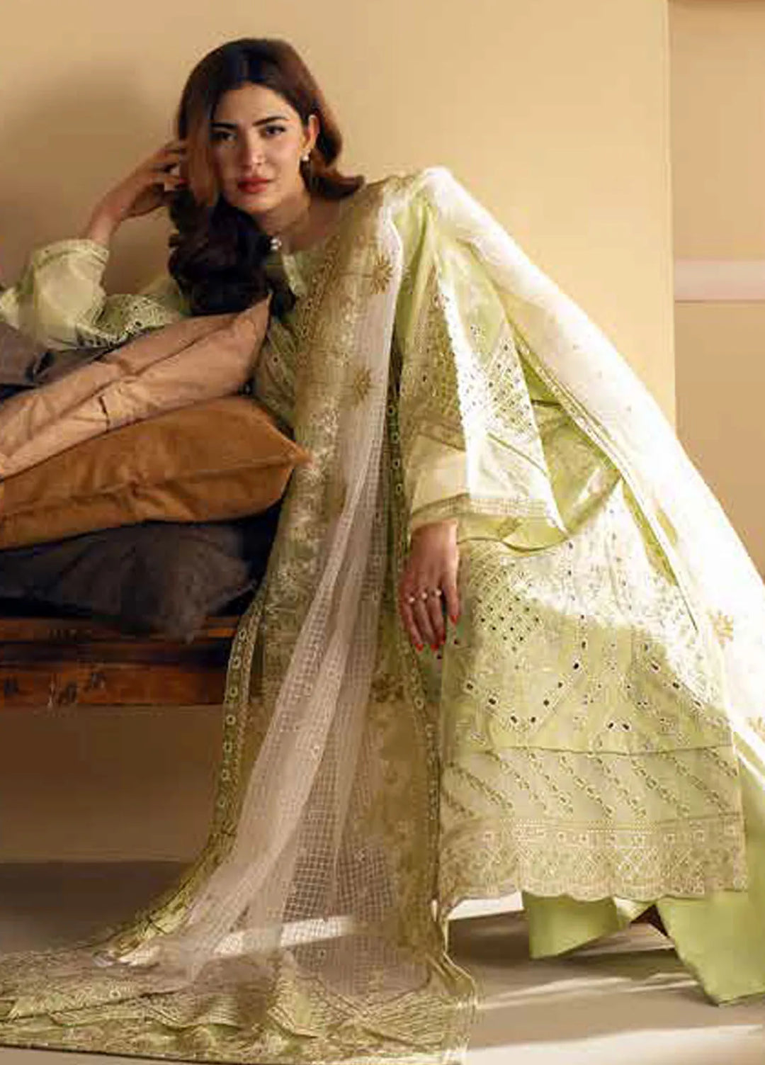 Maryum N Maria Embroidered Lawn Suit Unstitched 3 Piece MNM24EA Yulia - Luxury Collection