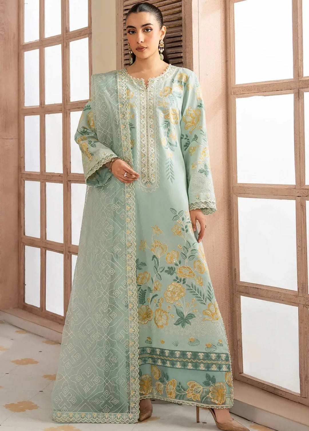 Maryum N Maria Embroidered Lawn Suit Unstitched 3 Piece MNM25LL MS50122 Alaia - Summer Collection