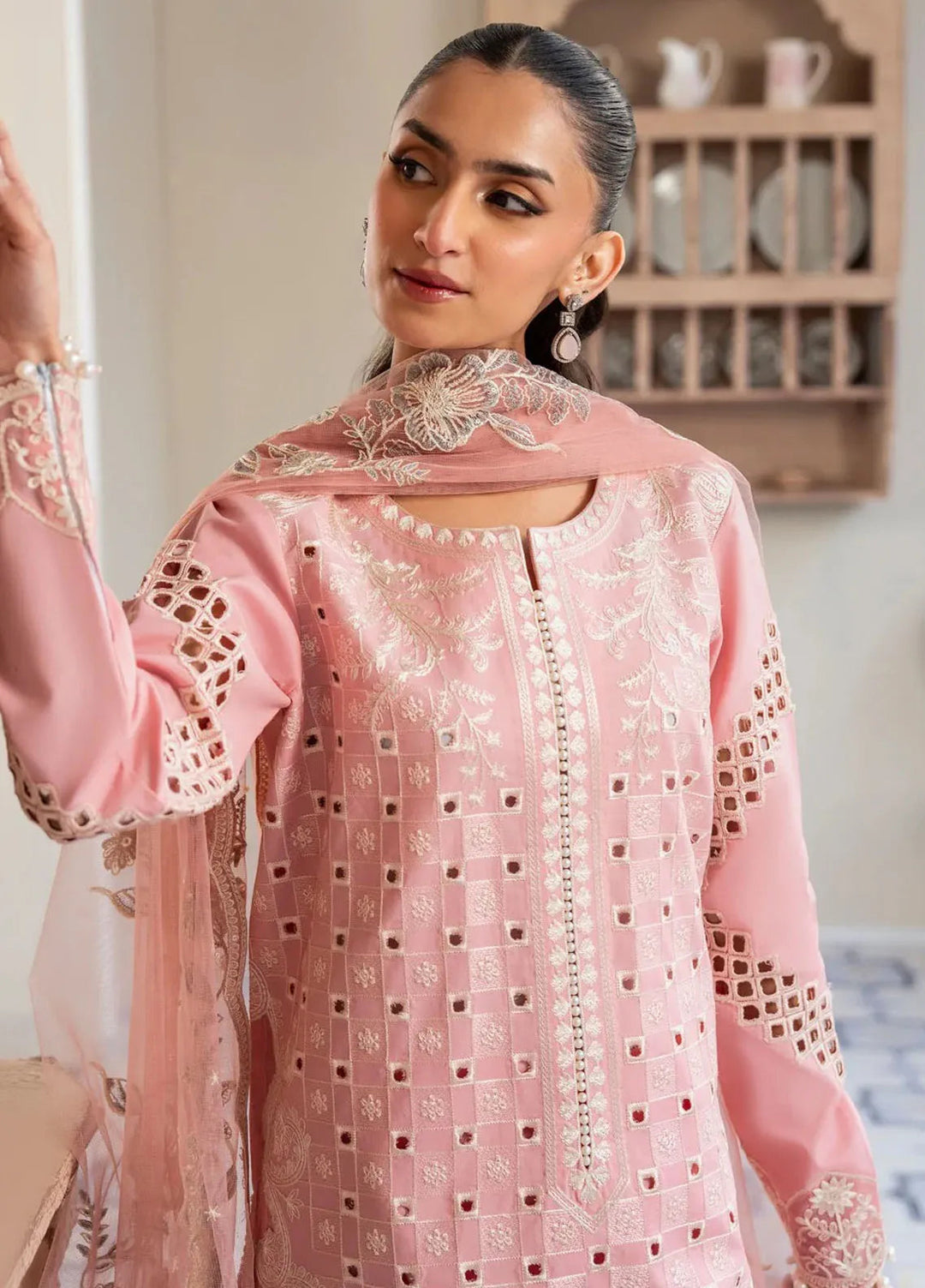 Maryum N Maria Embroidered Lawn Suit Unstitched 3 Piece MNM25LL MS50123 Ahlam - Summer Collection