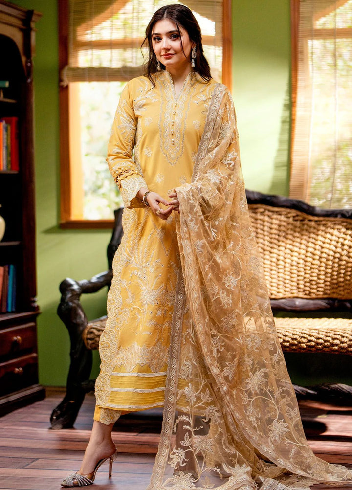 Maryum N Maria Embroidered Lawn Suits Unstitched 3 Piece MNM24LL MS24-553 Lamya - Summer Collection