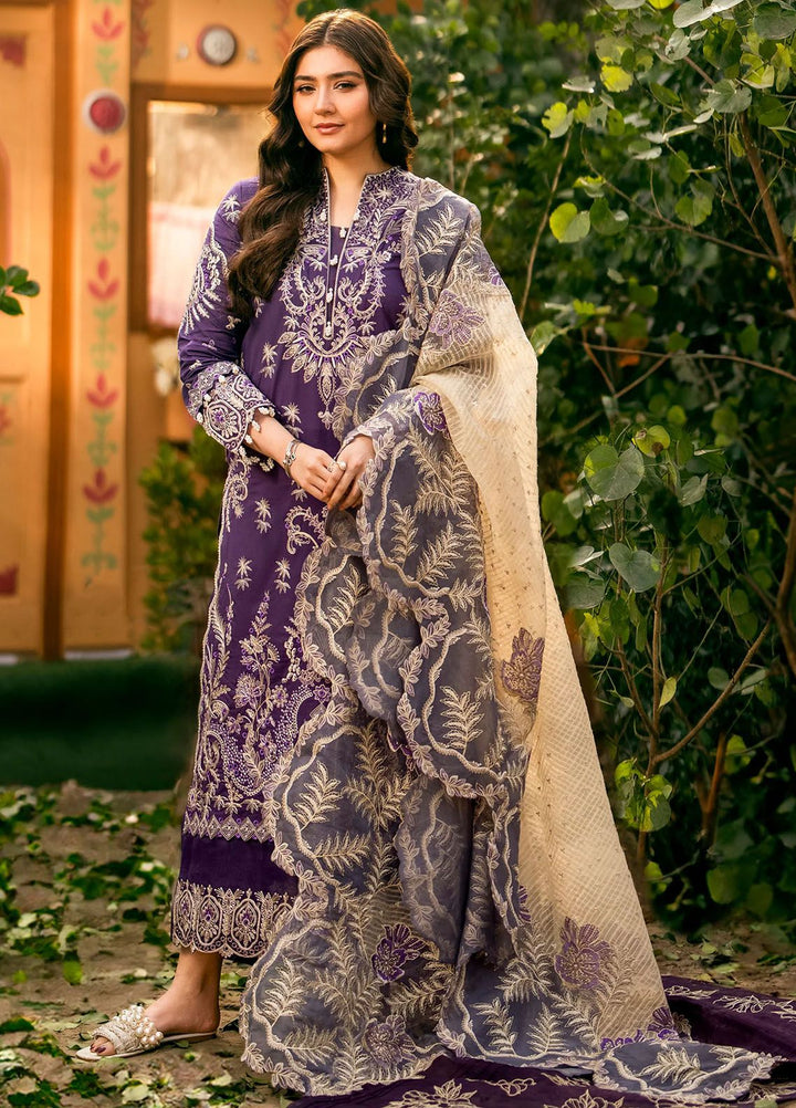 Maryum N Maria Embroidered Lawn Suits Unstitched 3 Piece MNM24LL MS24-564 Rahma - Summer Collection