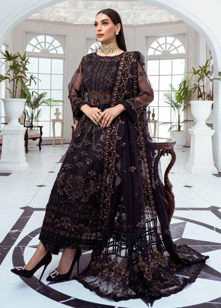 Luminious By Maryum N Maria Embroidered Organza Suits Unstitched 3 Piece MNM22LP MFD 84 GULRANG - Premium Collection