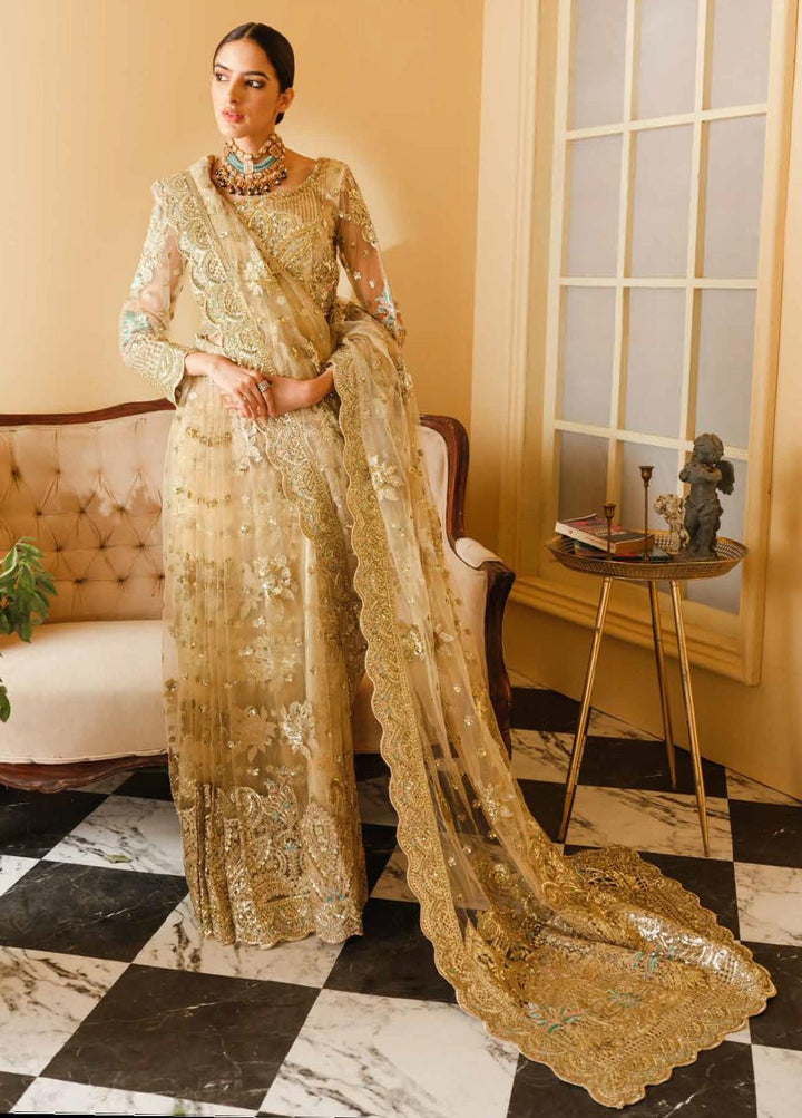 Maryum N Maria Embroidered Net Unstitched Saree MNM21S MFR 0004 - Luxury Collection