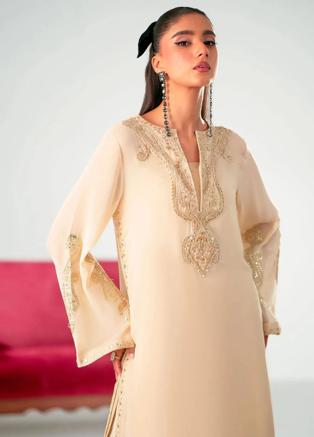 Maryum N Maria Pret Embroidered Chiffon 2 Piece Suit MS-24191 Camille
