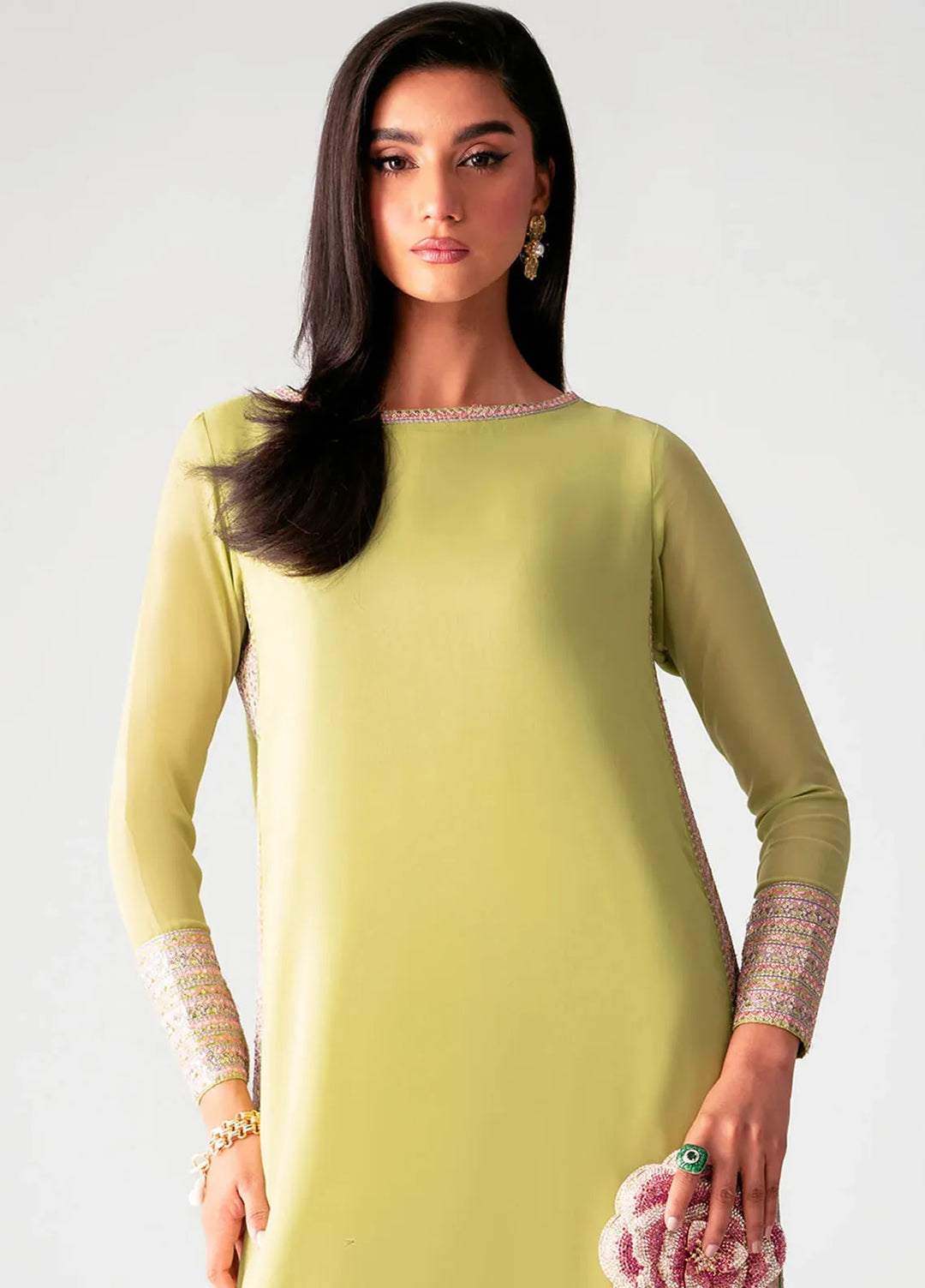 Maryum N Maria Pret Embroidered Chiffon 2 Piece Suit MS-24197 Amelie