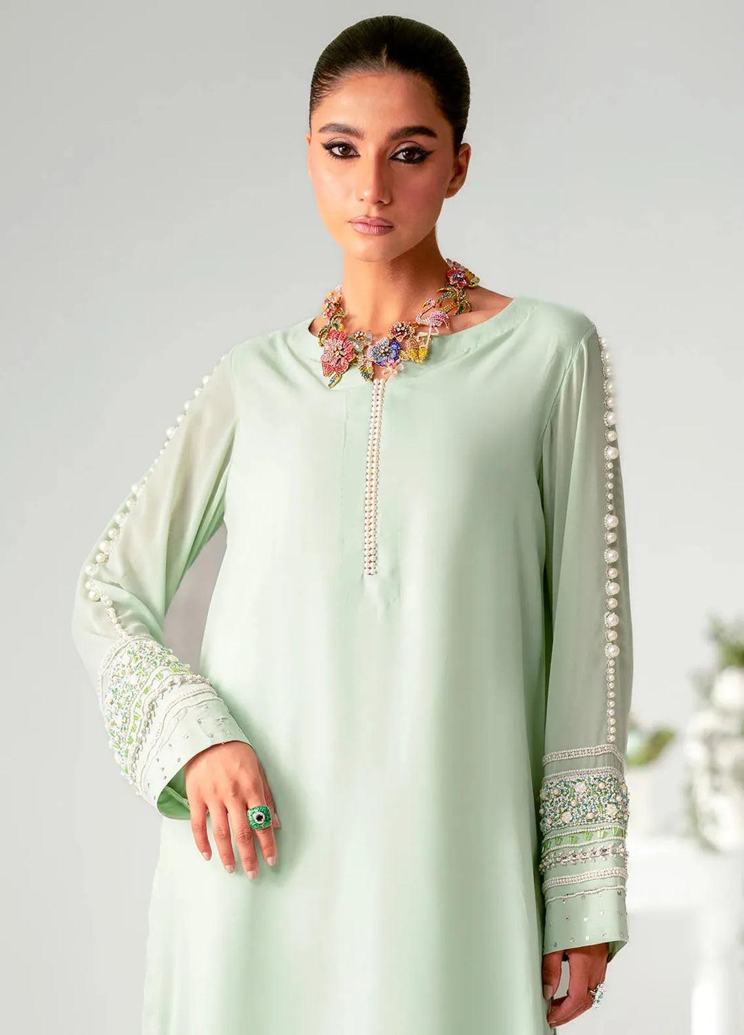 Maryum N Maria Pret Embroidered Chiffon 2 Piece Suit MS-24210 Sophie