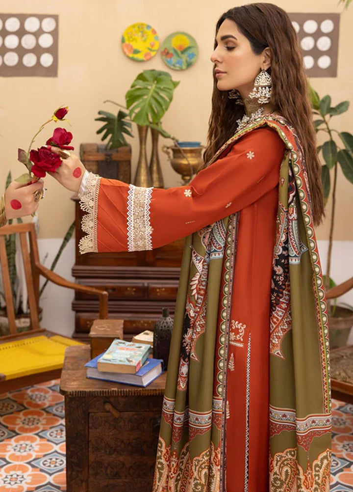 Masakali By Mahnur Embroidered Crepe Suits Unstitched 3 Piece MN23MSK D-01 A - Winter Collection