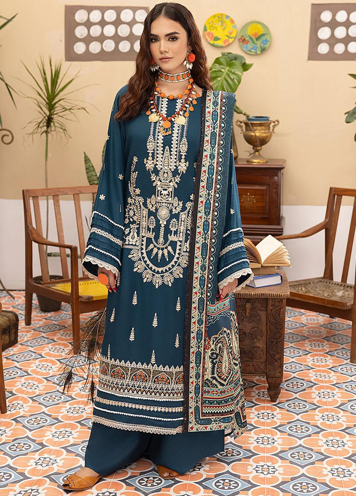 Masakali By Mahnur Embroidered Crepe Suits Unstitched 3 Piece MN23MSK D-01 B - Winter Collection