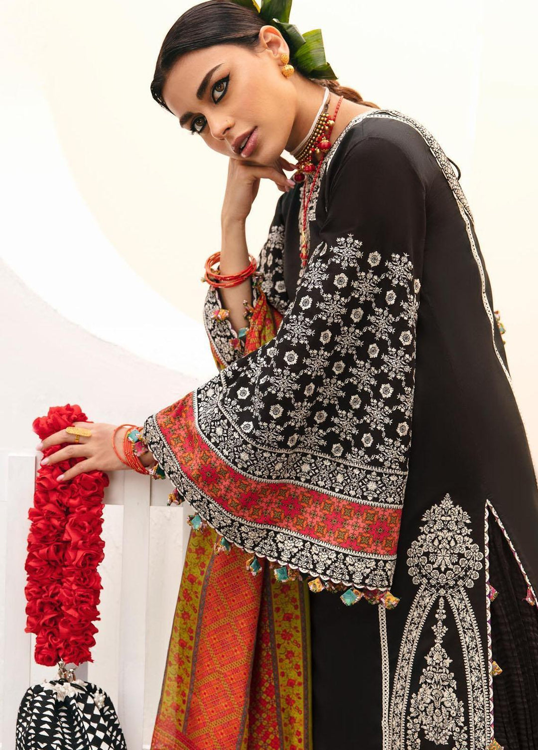 Mausam by Hussain Rehar Embroidered Lawn Suits Unstitched 3 Piece HRR23M Aandhi - Eid Collection