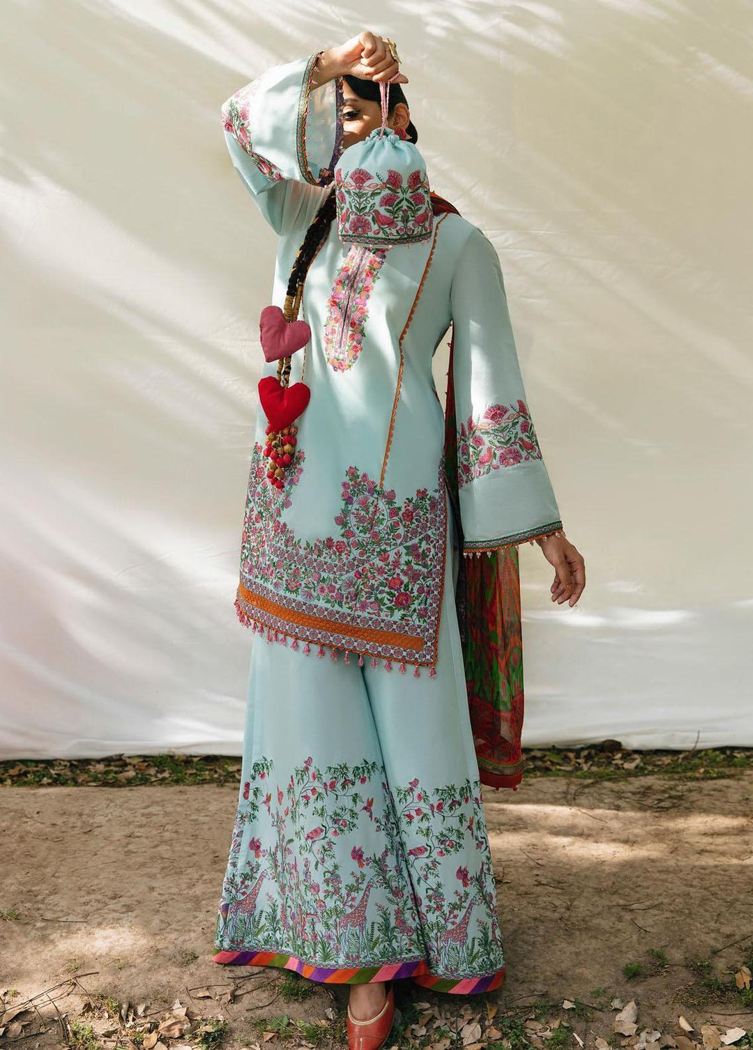 Mausam by Hussain Rehar Embroidered Lawn Suits Unstitched 3 Piece HRR23M Arsh - Eid Collection