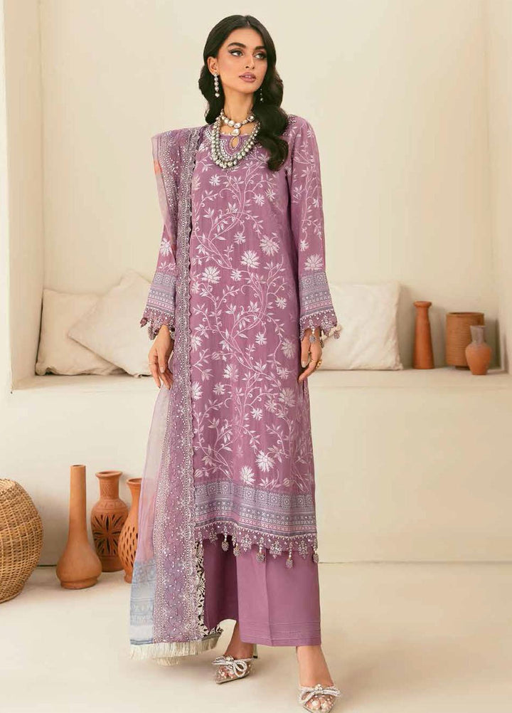 Maya By Nureh Embroidered Cambric Suits Unstitched 3 Piece NU22MC NJ-42 - Festive Collection
