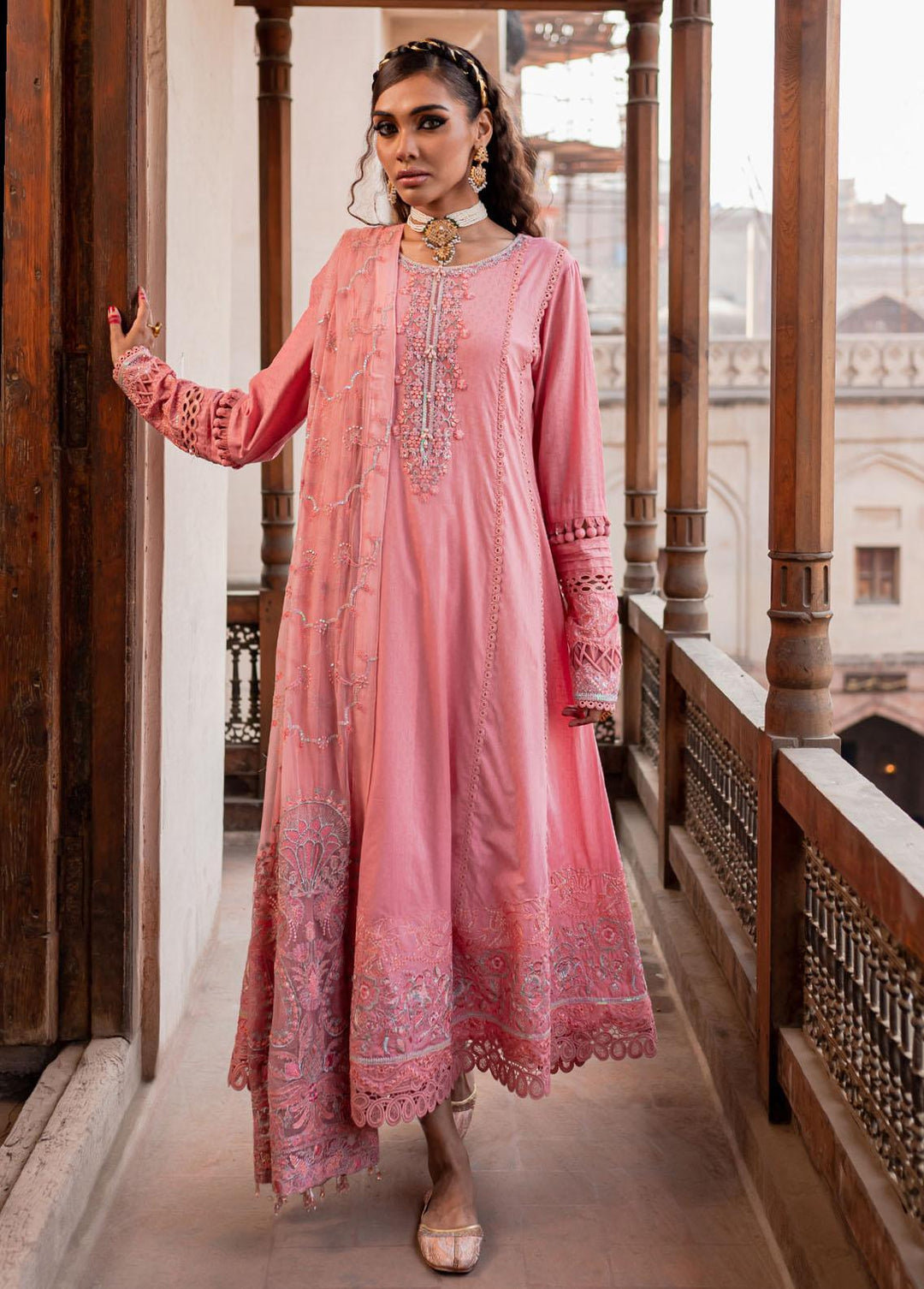 Maya By Nureh Embroidered Lawn Suits Unstitched 3 Piece NU23CC NS-76 - Festive Collection