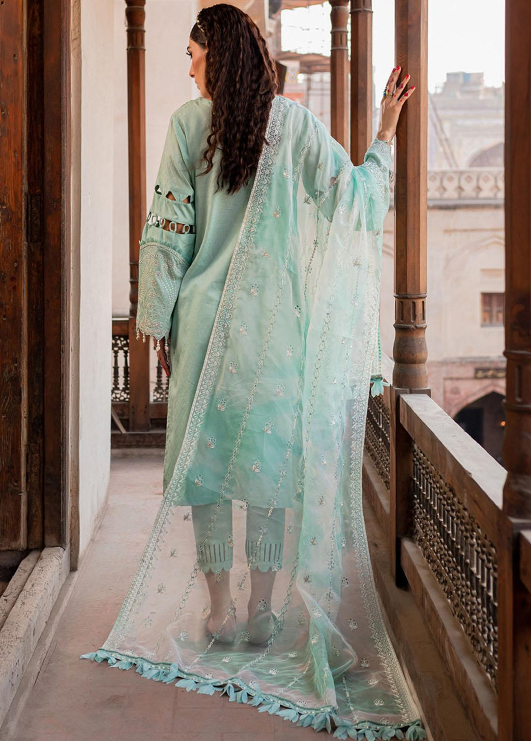 Maya By Nureh Embroidered Lawn Suits Unstitched 3 Piece NU23CC NS-77 - Festive Collection