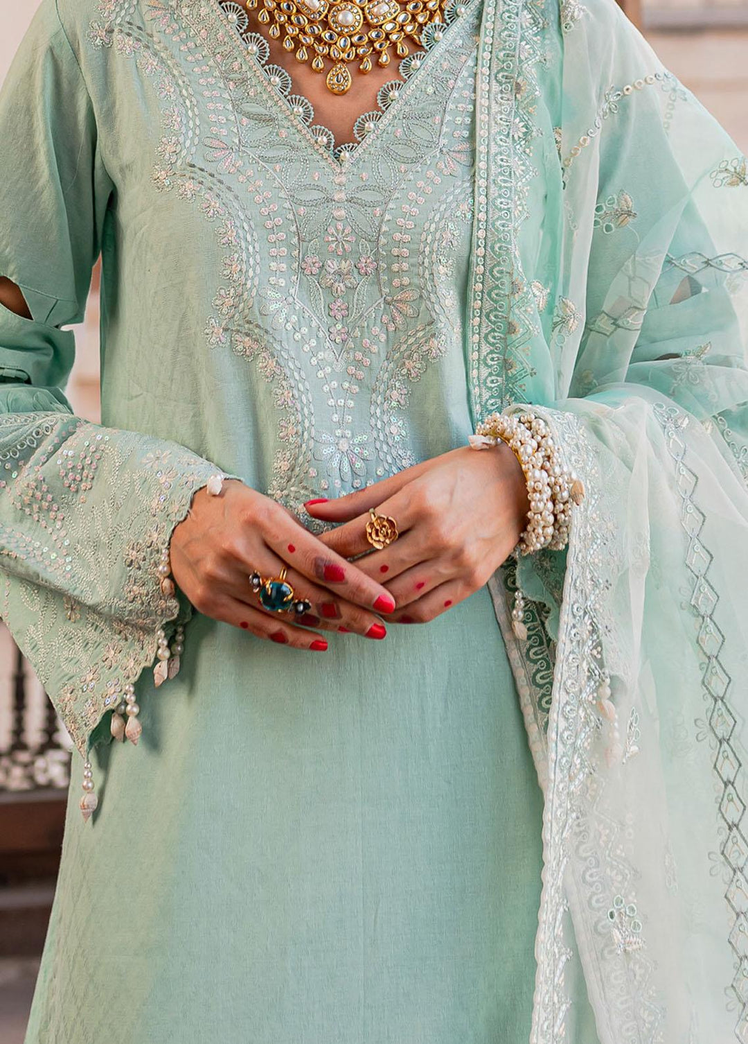 Maya By Nureh Embroidered Lawn Suits Unstitched 3 Piece NU23CC NS-77 - Festive Collection