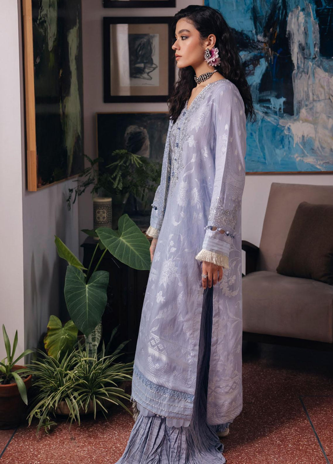 Maya By Nureh Embroidered Jacquard Suits Unstitched 3 Piece NU23MY NJ-84 - Winter Collection