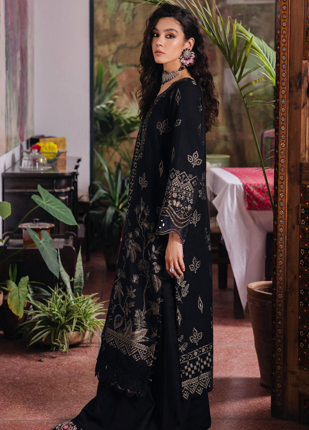 Maya By Nureh Embroidered Jacquard Suits Unstitched 3 Piece NU23MY NJ-88 - Winter Collection