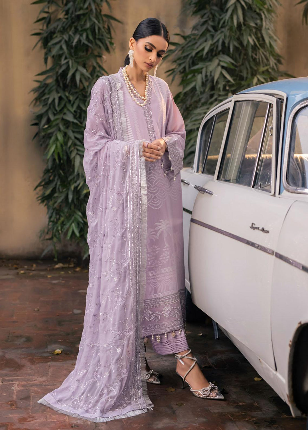 Maya By Nureh Embroidered Lawn Suits Unstitched 3 Piece NU23M NJ-47 - Summer Collection