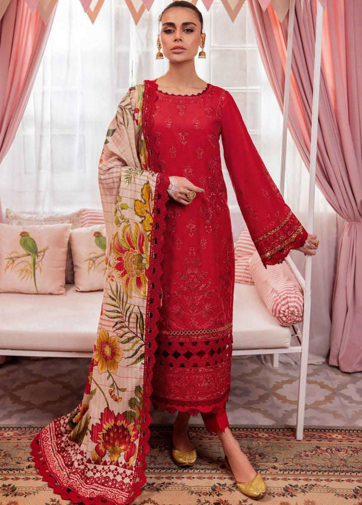 Maya by Nureh Embroidered Lawn Suits Unstitched 3 Piece NU24MJ NS-113 - Summer Collection