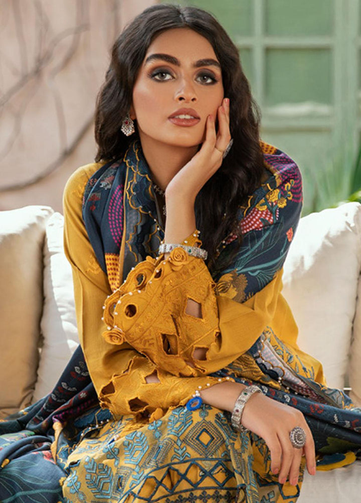 Maya by Nureh Embriodered Slub Khaddar Suits Unstitched 3 Piece NU21MK NW-33 KAVEH - Winter Collection