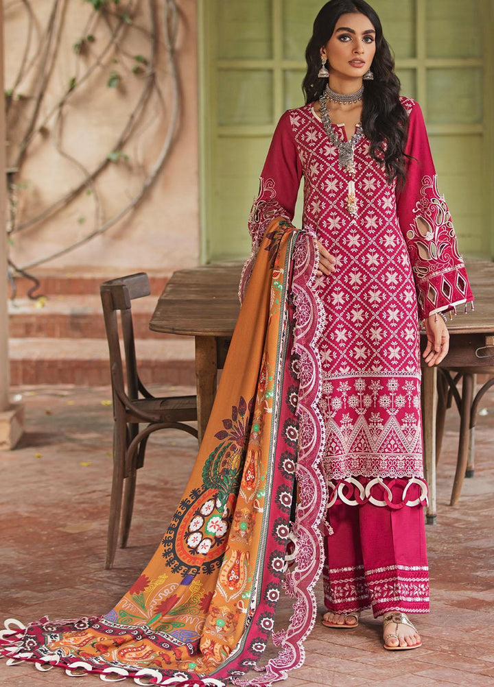 Maya by Nureh Embriodered Slub Khaddar Suits Unstitched 3 Piece NU21MK NW-34 JANAH - Winter Collection