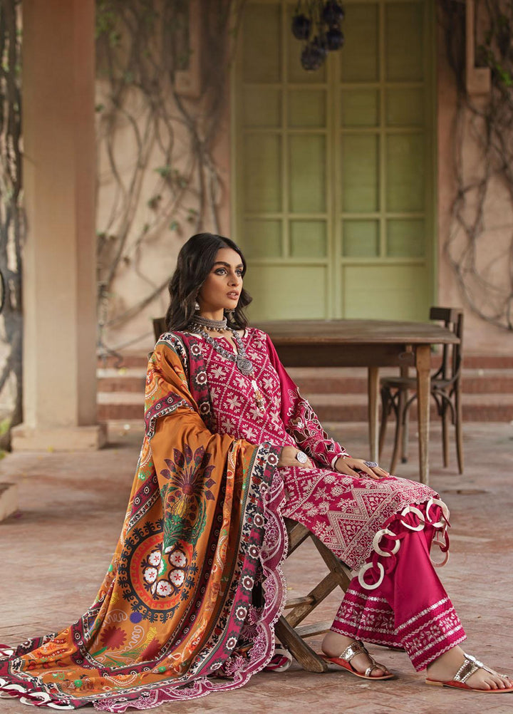 Maya by Nureh Embriodered Slub Khaddar Suits Unstitched 3 Piece NU21MK NW-34 JANAH - Winter Collection